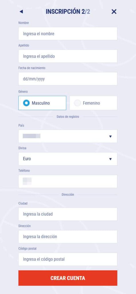 formulario de registro tikitaka casino es
